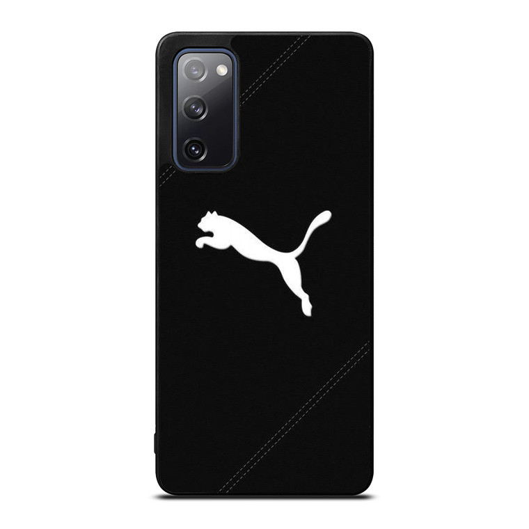 PUMA LOGO BLACK LEATHER Samsung Galaxy S20 FE Case
