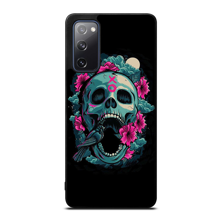 SKULL ROSE VIOLET ARTWORK Samsung Galaxy S20 FE Case