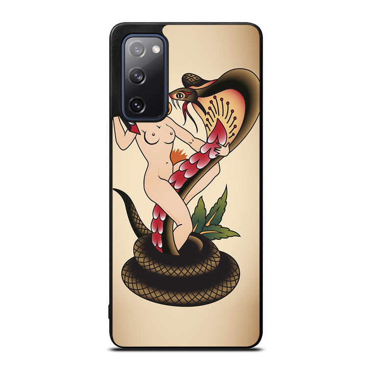 SNAKE CHAMER SAILOR JERRY TATTOO Samsung Galaxy S20 FE Case