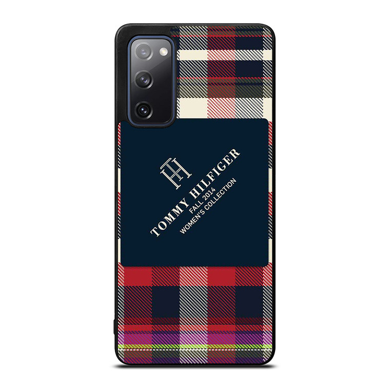 TOMMY HILFIGER RED BLACK PATTERN Samsung Galaxy S20 FE Case