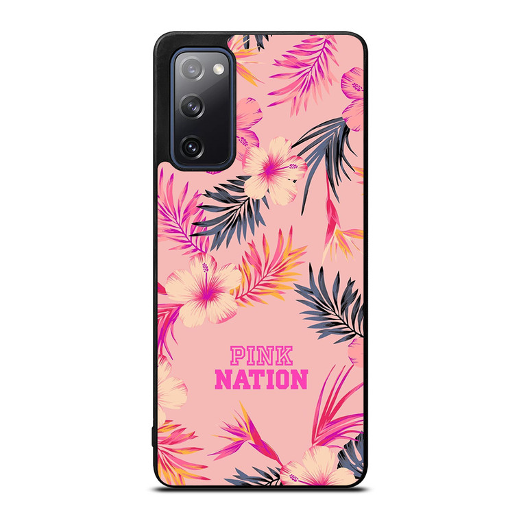 VICTORIA SECRET PINK NATION FLORAL BG Samsung Galaxy S20 FE Case
