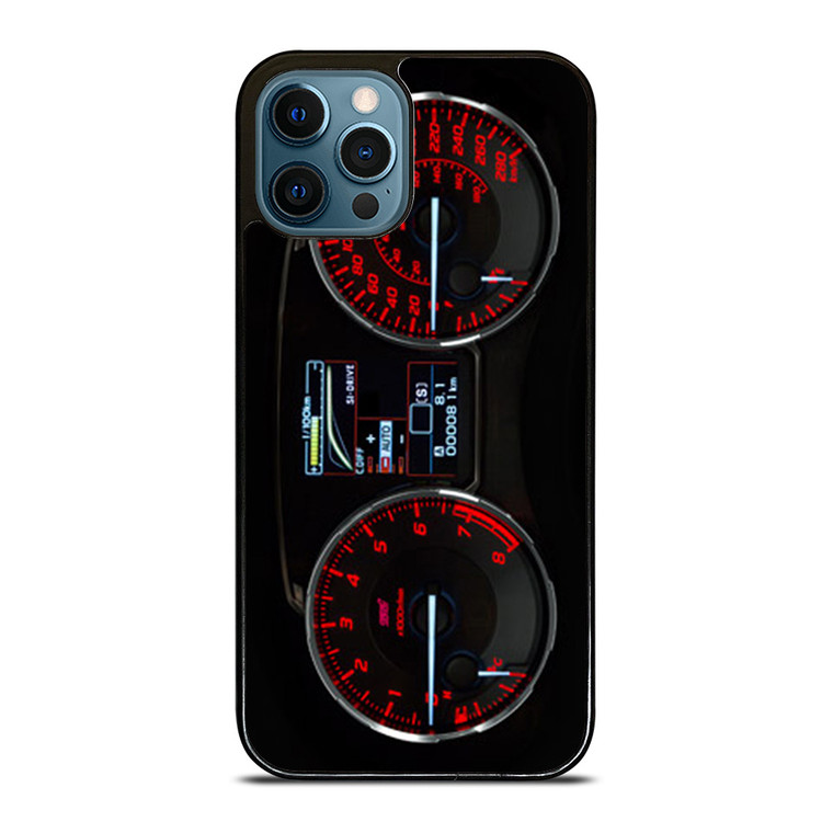 SUBARU IMPREZA WRX STI LCD DISPLAY iPhone 12 Pro Max Case