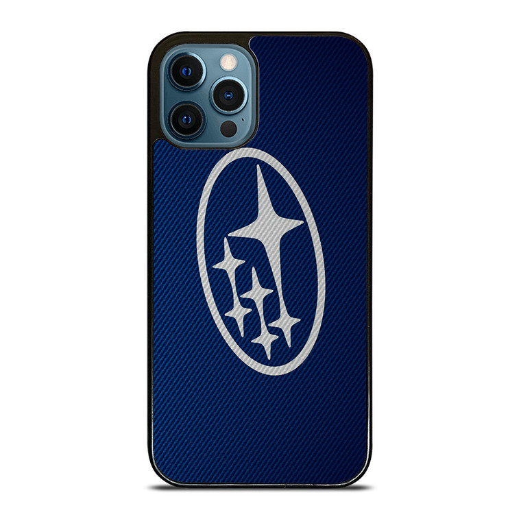 SUBARU LOGO BLUE CARBON iPhone 12 Pro Max Case