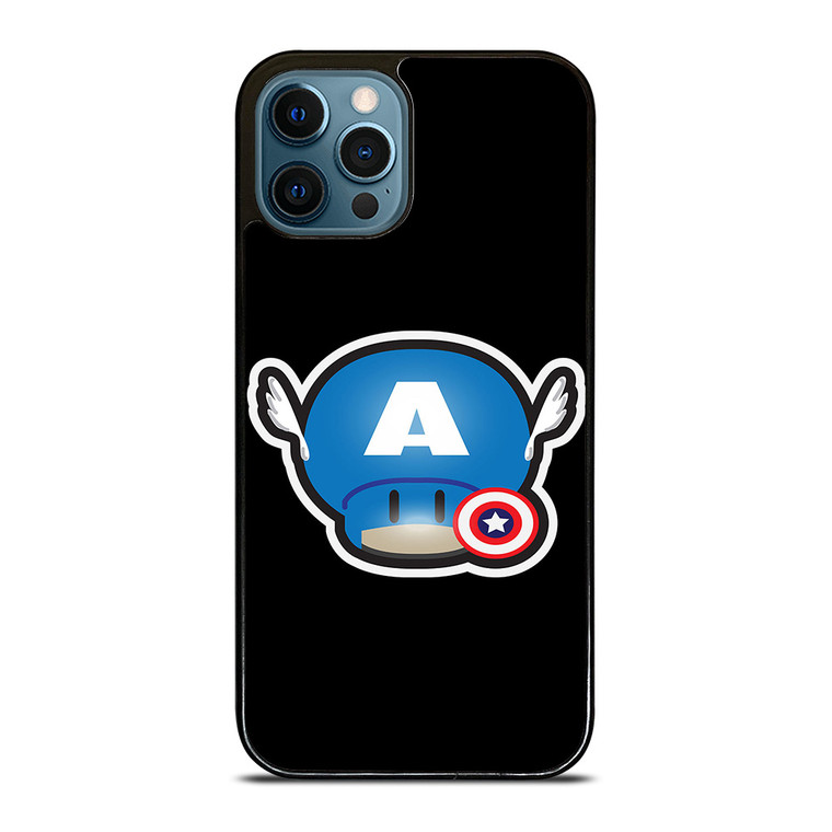 SUPER MARIO MUSHROOM CAPTAIN AMERICA iPhone 12 Pro Max Case SUPER MARIO MUSHROOM CAPTAIN AMERICA iPhone 12 Pro Max Case