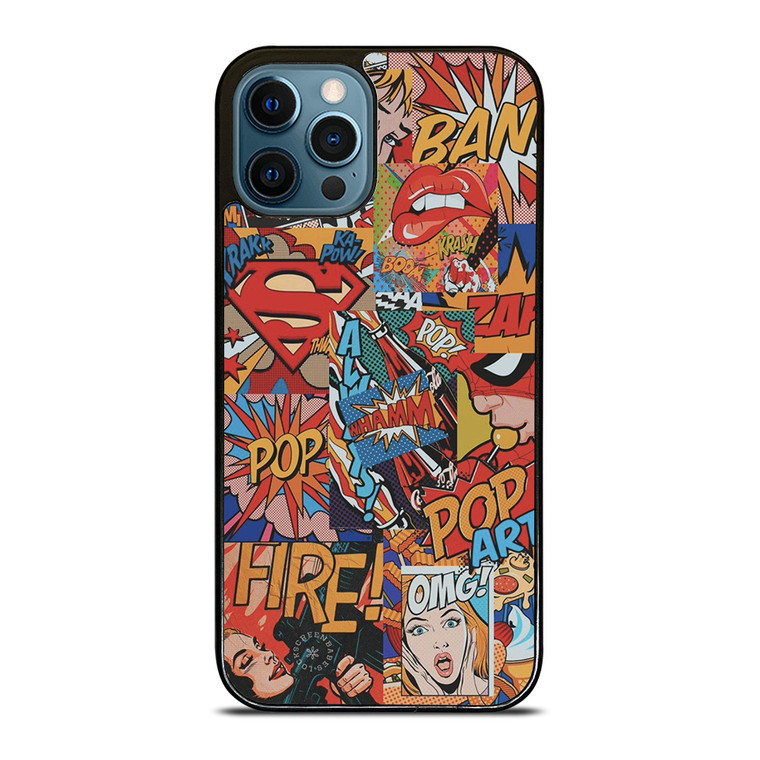 SUPERMAN POP ART COMIC iPhone 12 Pro Max Case