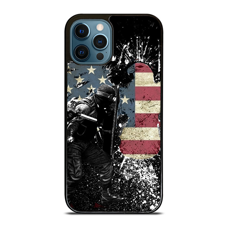 SWAT EAGLE AMERICAN FLAG iPhone 12 Pro Max Case