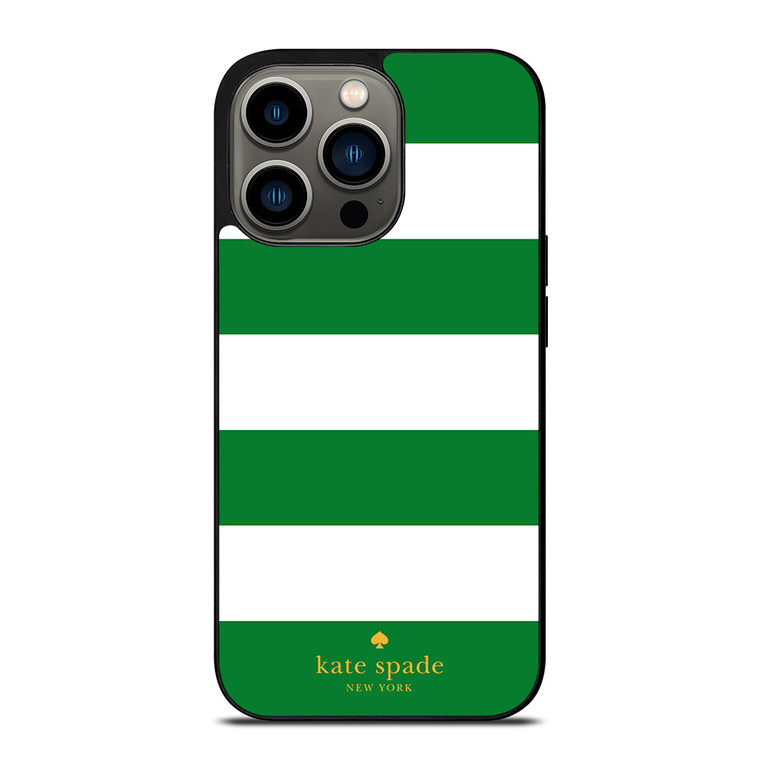 KATE SPADE GREEN STRIPE iPhone 13 Pro Case