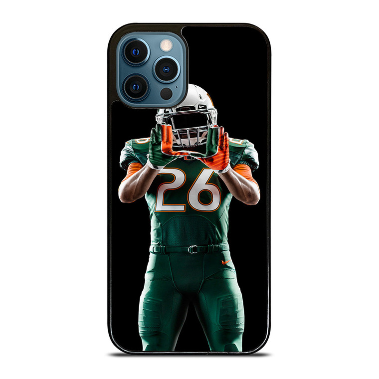 UM MIAMI HURRICANES FOOTBALL iPhone 12 Pro Max Case