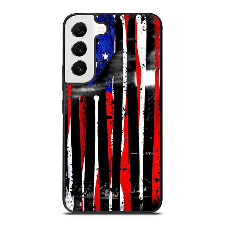 AMERICAN FLAG BASEBALL FIELD Samsung Galaxy S22 Case