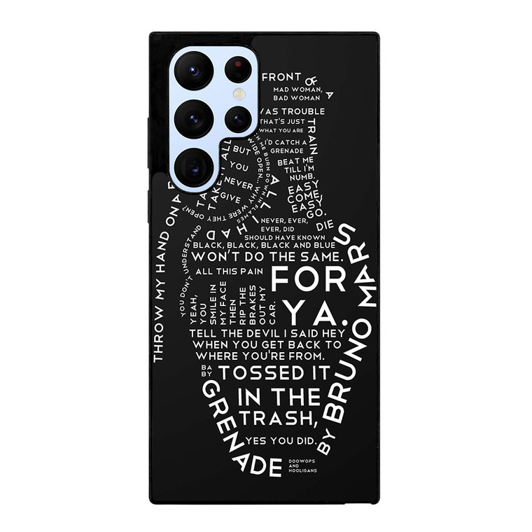 BRUNO MARS LYRICS Samsung Galaxy S22 Ultra Case