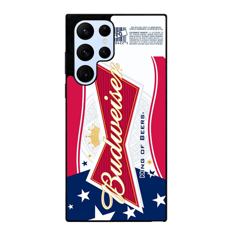 BUDWEISER AMERICAN FLAG LOGO Samsung Galaxy S22 Ultra Case