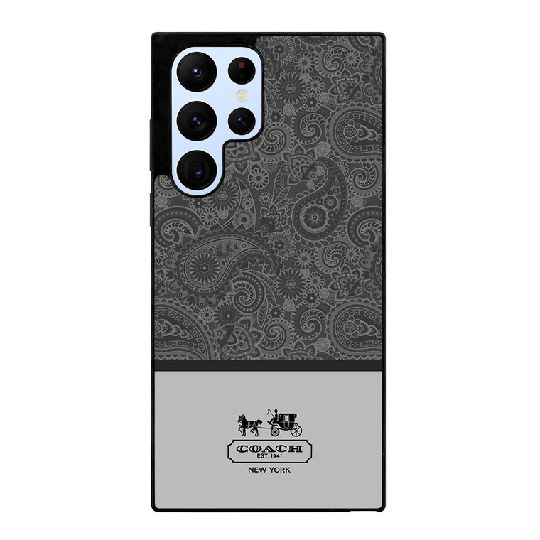 COACH NEW YORK GREY BATIK Samsung Galaxy S22 Ultra Case