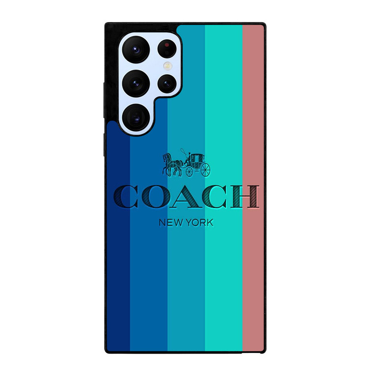COACH NEW YORK STRIPES Samsung Galaxy S22 Ultra Case