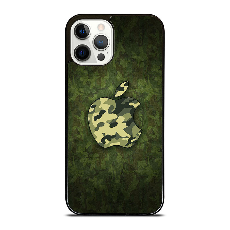 APPLE LOGO CAMO GREEN iPhone 12 Pro Case APPLE LOGO CAMO GREEN iPhone 12 Pro Case