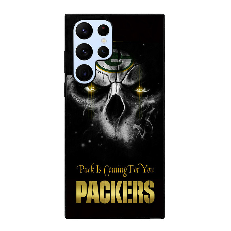GREEN BAY PACKERS SKULL Samsung Galaxy S22 Ultra Case