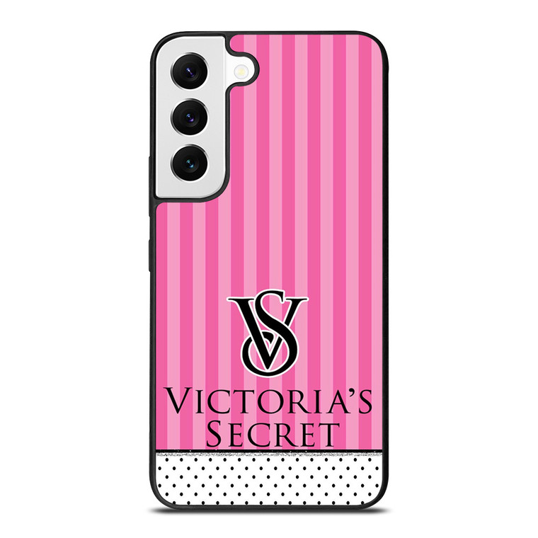 VICTORIA'S SECRET LOGO POLKADOT STRIPE Samsung Galaxy S22 Ultra Case