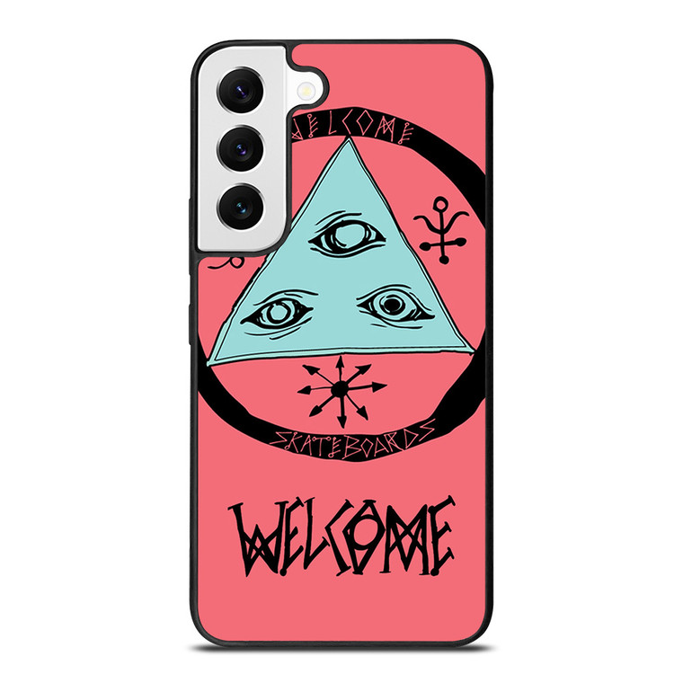 WELCOME SKATEBOARDS LOGO PINK Samsung Galaxy S22 Ultra Case