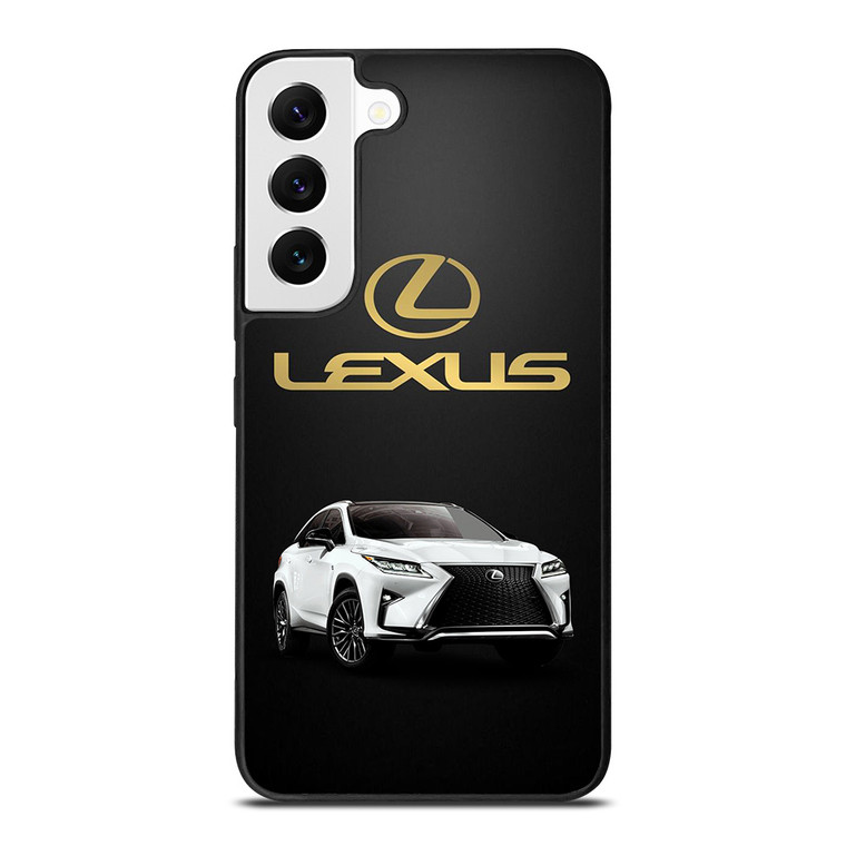 LEXUS WHITE CAR GOLD LOGO Samsung Galaxy S22 Ultra Case