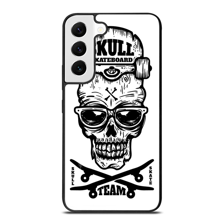 SKULL SKATEBOARD TEAM LOGO Samsung Galaxy S22 Ultra Case