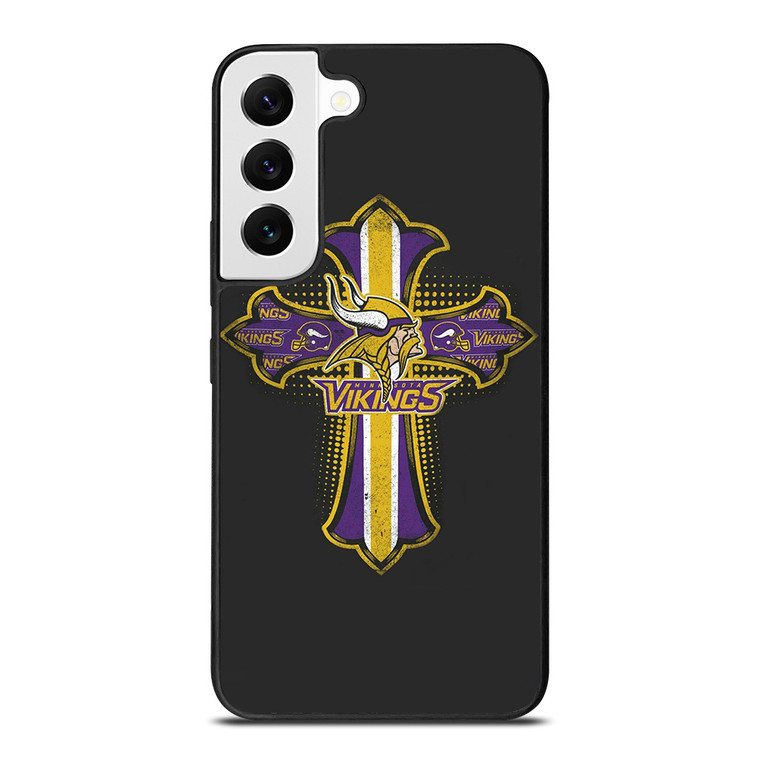 MINNESOTA VIKINGS LOGO CROSS Samsung Galaxy S22 Ultra Case