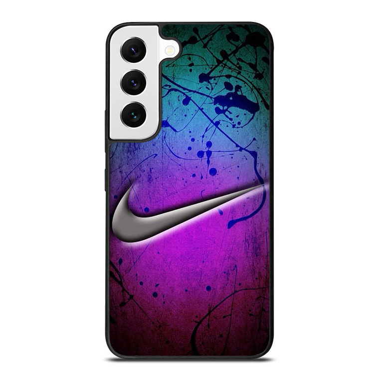 NIKE LOGO GREEN VIOLET Samsung Galaxy S22 Ultra Case
