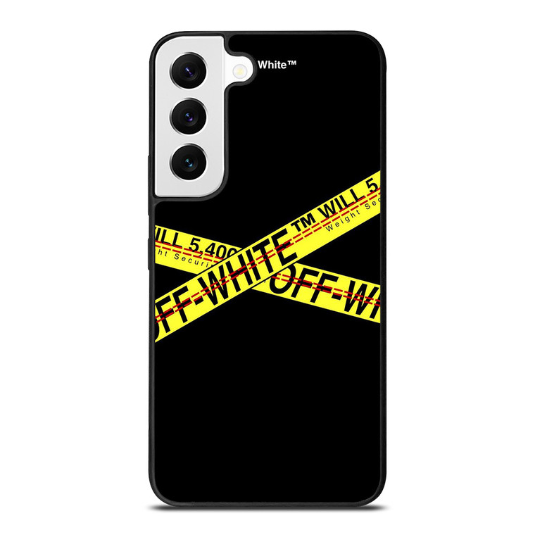 OFF WHITE LOGO STRIP Samsung Galaxy S22 Ultra Case