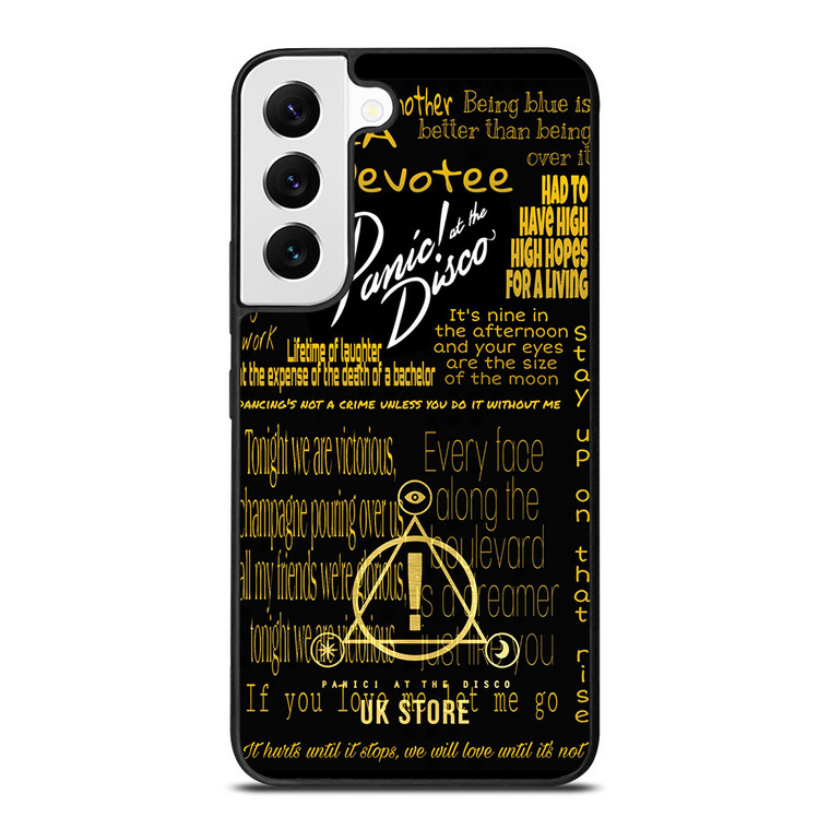 PANIC AT THE DISCO LOGO GOLD Samsung Galaxy S22 Ultra Case