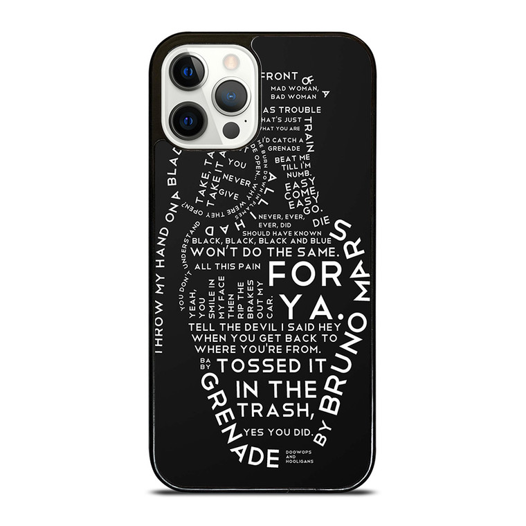BRUNO MARS LYRICS iPhone 12 Pro Case