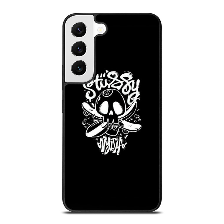 STUSSY SKULL LOGO ARTWORK Samsung Galaxy S22 Ultra Case