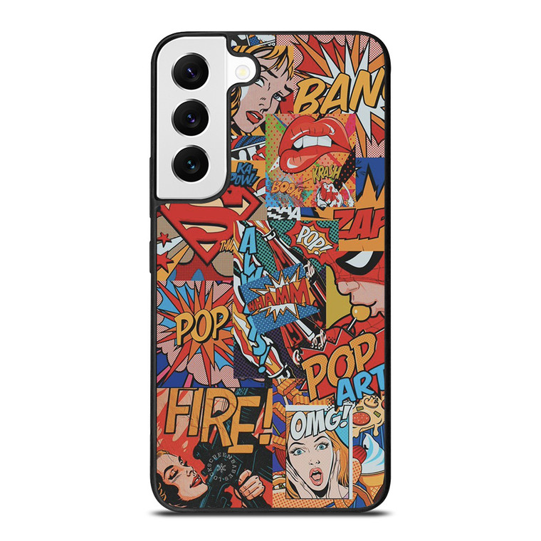 SUPERMAN POP ART COMIC Samsung Galaxy S22 Ultra Case