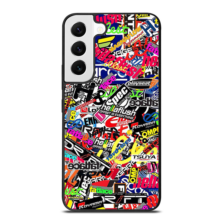 MOTOCROSS MX STICKER BOMB Samsung Galaxy S22 Case