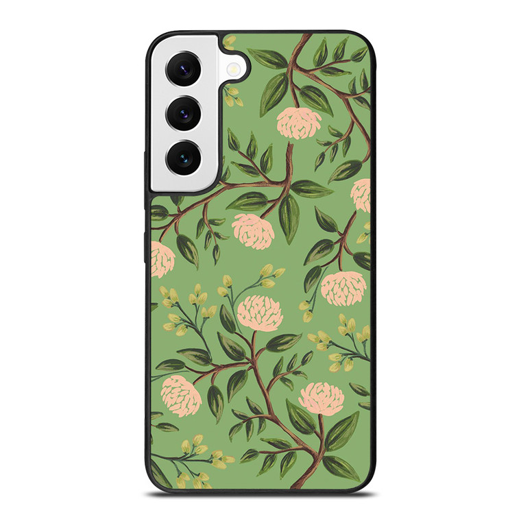 RIFLE PAPER EMERALD PEONIES Samsung Galaxy S22 Case
