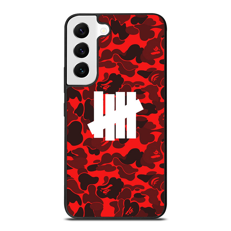 UNDEFEATED BAPE CAMO RED Samsung Galaxy S22 Case