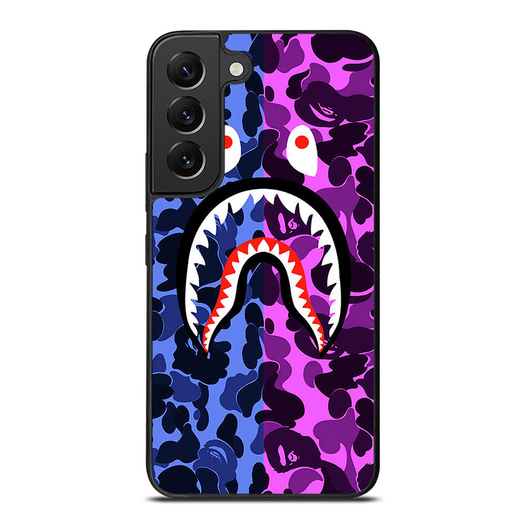 BAPE SHARK LOGO BLUE VIOLET Samsung Galaxy S22 Plus Case