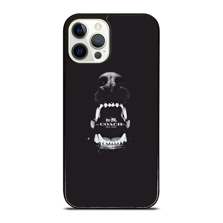 COACH NEW YORK LOGO DOG iPhone 12 Pro Case