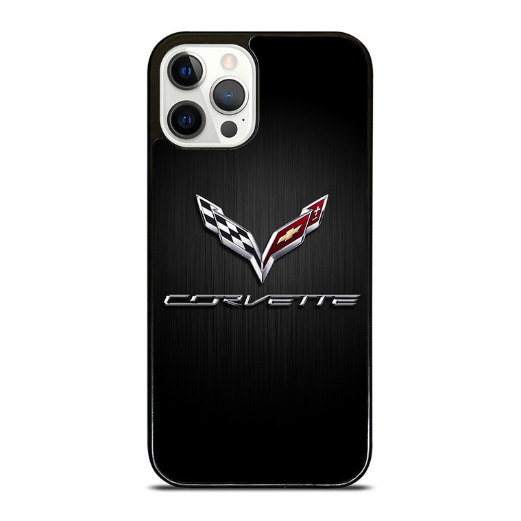 CORVETTE SYMBOLS BLACK iPhone 12 Pro Case CORVETTE SYMBOLS BLACK iPhone 12 Pro Case