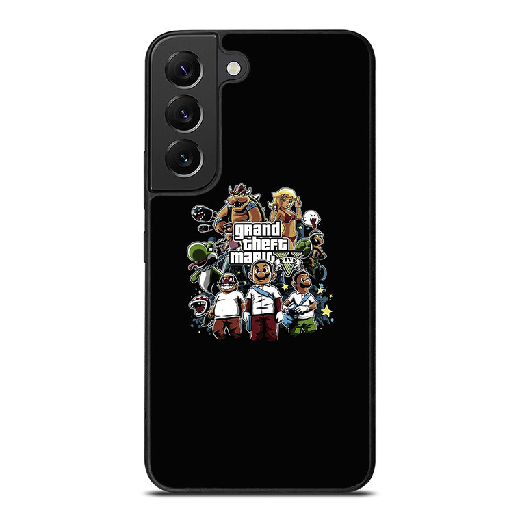 GRAND THEFT FIVE GTA 5 MARIO BROSS Samsung Galaxy S22 Plus Case