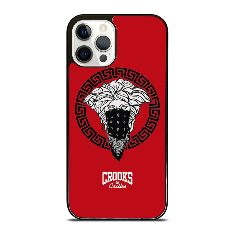 CROOK AND CASTLES BANDANA RED iPhone 12 Pro Case