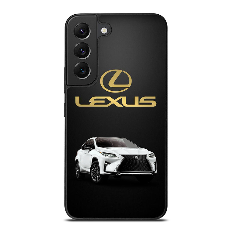 LEXUS WHITE CAR GOLD LOGO Samsung Galaxy S22 Plus Case