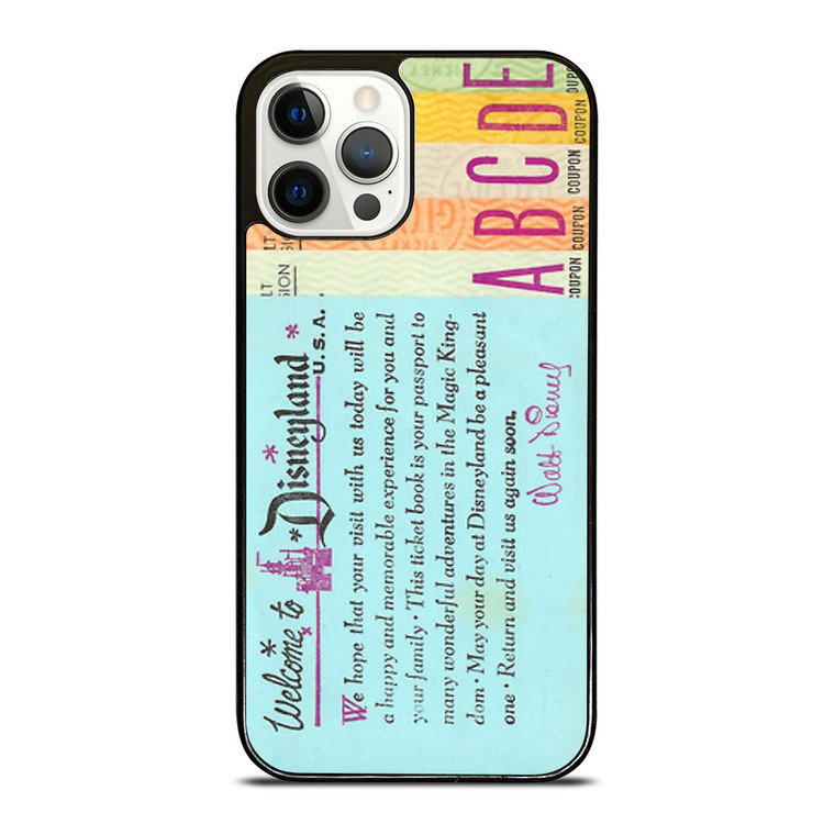 DISNEY WORLD TICKET BOOK iPhone 12 Pro Case