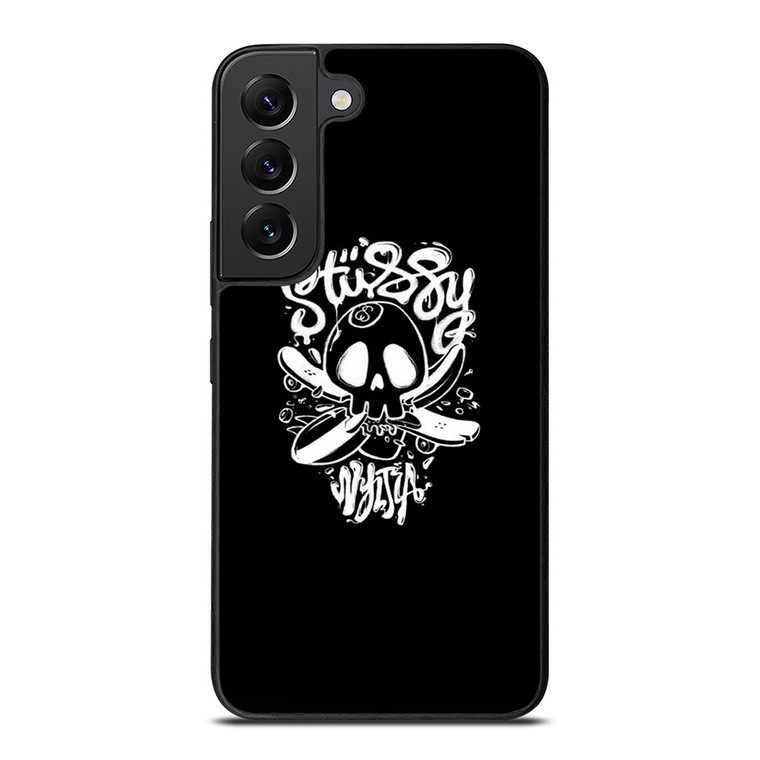 STUSSY SKULL LOGO ARTWORK Samsung Galaxy S22 Plus Case