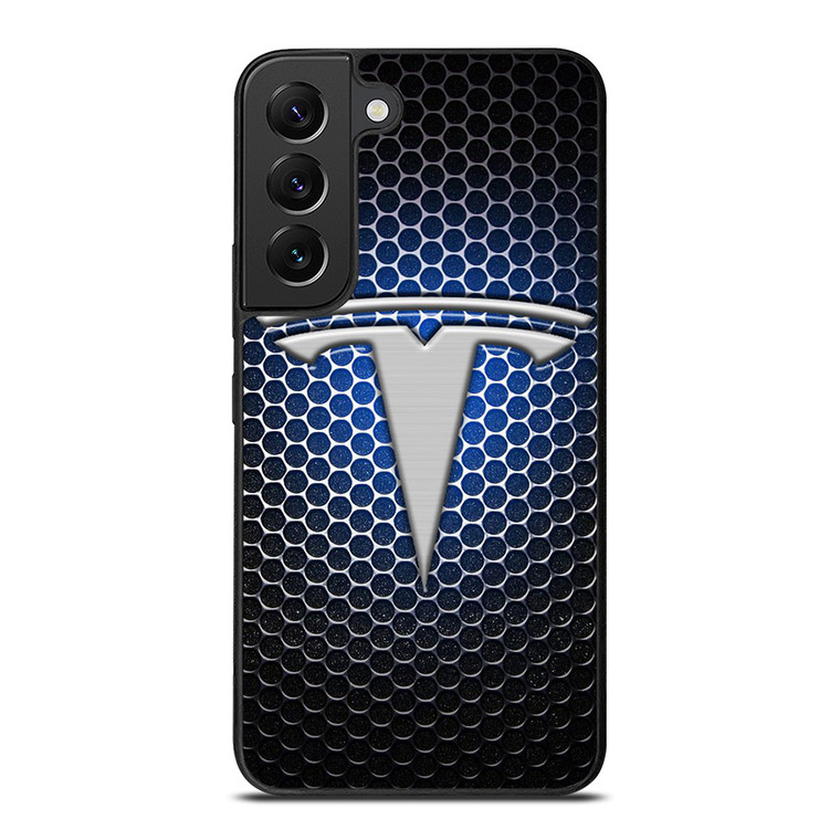TESLA LOGO BLUE LIGHT Samsung Galaxy S22 Plus Case
