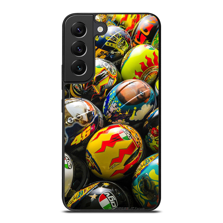 VALENTINO ROSSI AGV COLLECTION HELMETS Samsung Galaxy S22 Plus Case