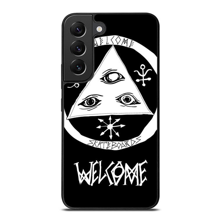 WELCOME SKATEBOARDS LOGO BLACK Samsung Galaxy S22 Plus Case