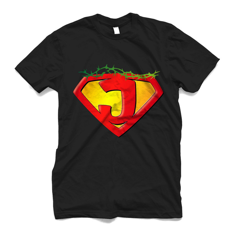 JESUS IS MY SUPERHERO 3 Men's T-Shirt