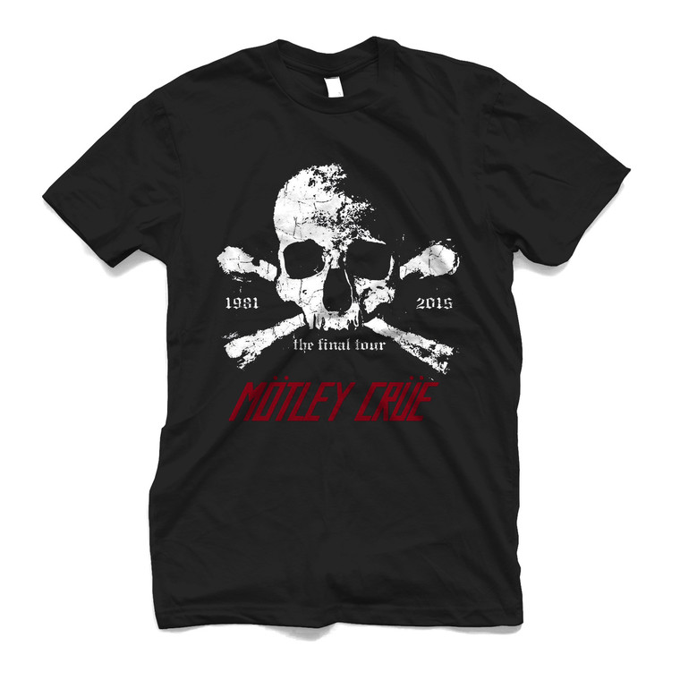 MOTLEY CRUE METAL BAND SKULL Men's T-Shirt