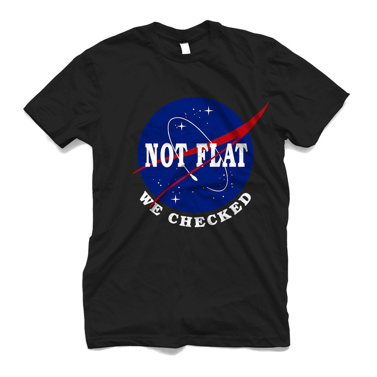 NASA EARTH IS NOT FLAT FUNNY PARODY Men's T-Shirt