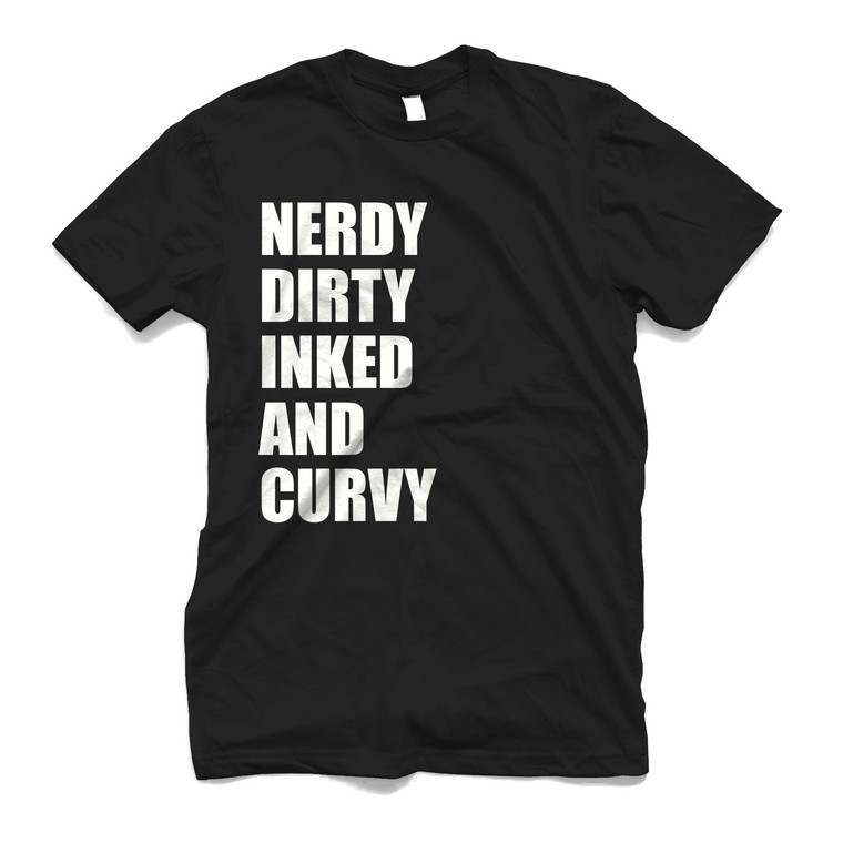 NERDY DIRTY INKED AND CURVY GIRLFRIEND Men's T-Shirt
