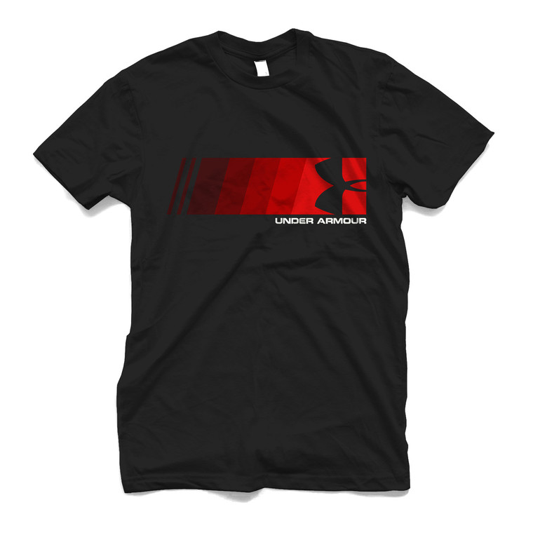 UNDER ARMOUR RED STRIPE Men's T-Shirt