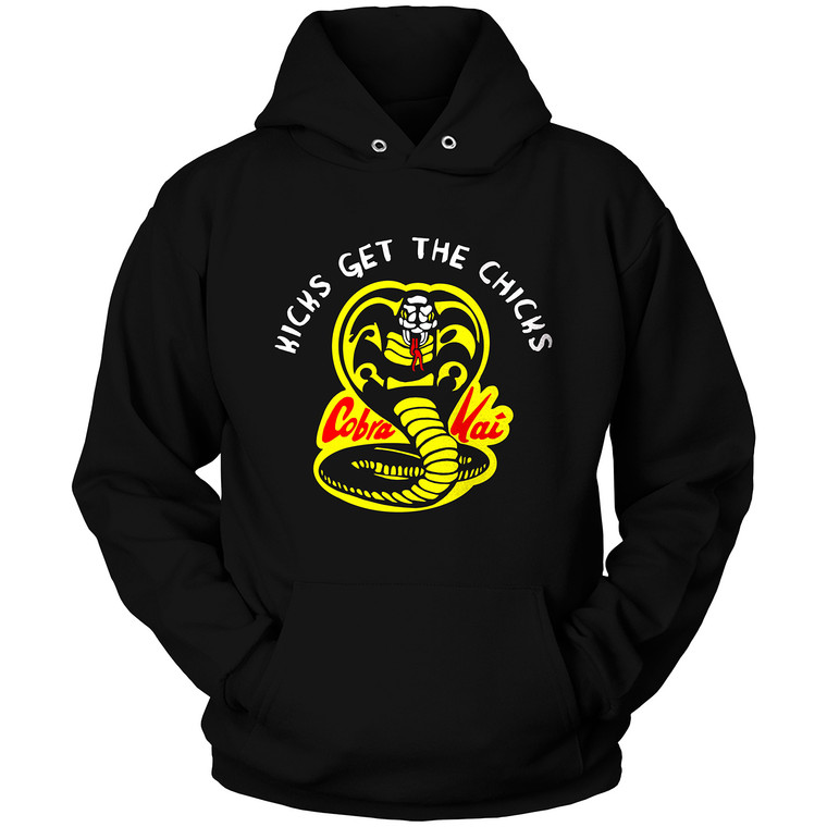 COBRA KAI KICKS GET THE CHICKS Hoodie COBRA KAI KICKS GET THE CHICKS Hoodie